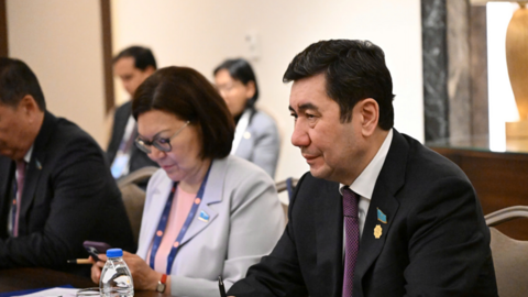 Chủ tịch Quốc hội Trần Thanh Mẫn gặp Chủ tịch Hạ viện Kazakhstan Yerlan Koshanov