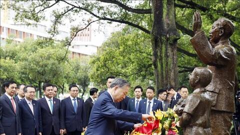 Tổng Bí thư, Chủ tịch nước Tô Lâm thăm di tích Khu học xá Trung ương (Trung Quốc)