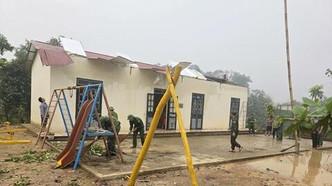 Điện Biên: Lốc xoáy gây thiệt hại khoảng 300 triệu đồng