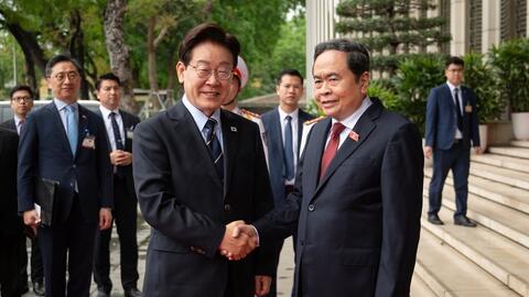 Chủ tịch Quốc hội Trần Thanh Mẫn hội kiến Tổng thống Hàn Quốc Lee Jae Myung