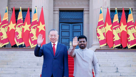 Lễ đón Tổng Bí thư, Chủ tịch nước Tô Lâm thăm cấp Nhà nước Sri Lanka
