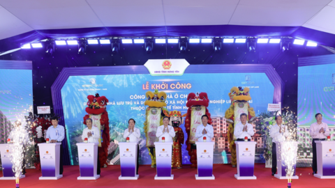 Phó thủ tướng Thường trực Phạm Gia Túc dự khởi công 2 dự án nhà ở xã hội quy mô 7.840 căn hộ tại tỉnh Hưng Yên