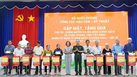 Tổng cục Hậu cần - Kỹ thuật tổ chức nhiều hoạt động tri ân người có công tại Tây Ninh