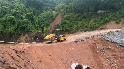 Quốc lộ 12 nối Lai Châu với Điện Biên đã thông xe tạm thời