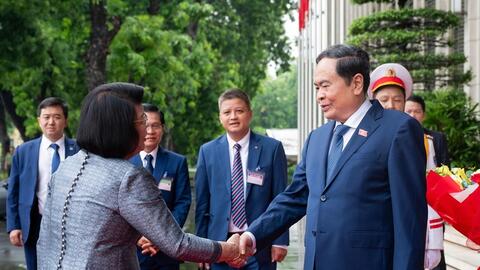 Chủ tịch Quốc hội Trần Thanh Mẫn chủ trì Lễ đón và hội đàm với Chủ tịch Quốc hội Campuchia