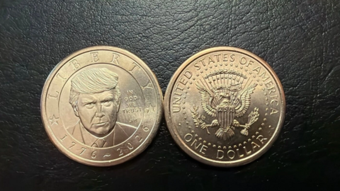 Mỹ phát hành đồng xu 1 USD mang hình Tổng thống Donald Trump