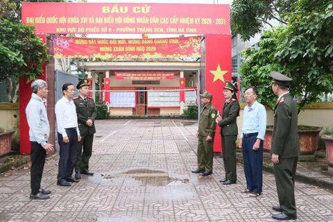 Công an Hà Tĩnh chủ động từ sớm, giữ vững địa bàn bầu cử