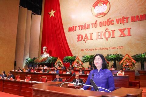 Bà Bùi Thị Minh Hoài tái đắc cử Chủ tịch Ủy ban Trung ương Mặt trận Tổ quốc Việt Nam