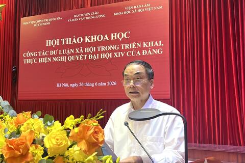 Hội thảo khoa học “Công tác dư luận xã hội trong triển khai, thực hiện Nghị quyết Đại hội XIV của Đảng”