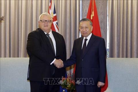 Tổng Bí thư, Chủ tịch nước Tô Lâm hội kiến Chủ tịch Quốc hội New Zealand Gerry Brownlee