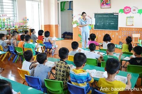 Trẻ 5-6 tuổi thuộc diện phổ cập mầm non được miễn, giảm, hỗ trợ học phí