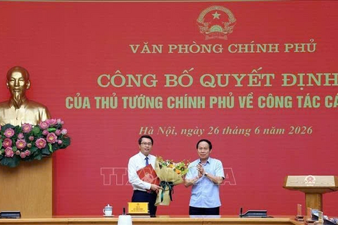 Đồng chí Trần Anh Tiến giữ chức Phó chủ nhiệm Văn phòng Chính phủ