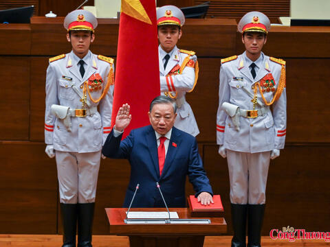 Chùm ảnh: Tổng Bí thư Tô Lâm tuyên thệ nhậm chức Chủ tịch nước