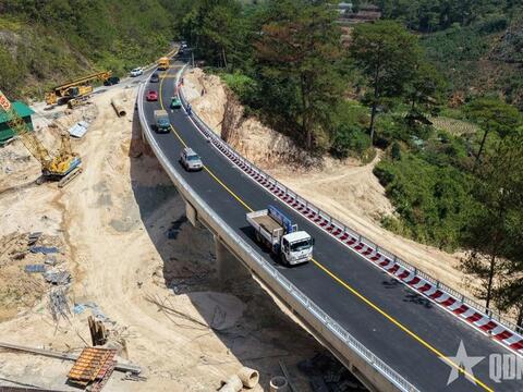 Cầu cạn trên đèo Mimosa Đà Lạt chính thức thông xe