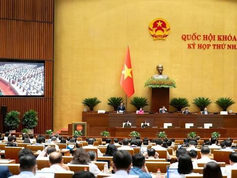 Sáng nay (24-4), Quốc hội biểu quyết thông qua nhiều dự án luật, nghị quyết và bế mạc Kỳ họp thứ nhất