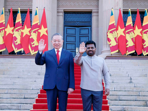 Lễ đón Tổng Bí thư, Chủ tịch nước Tô Lâm thăm cấp Nhà nước Sri Lanka
