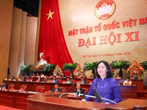 Bà Bùi Thị Minh Hoài tái đắc cử Chủ tịch Ủy ban Trung ương Mặt trận Tổ quốc Việt Nam