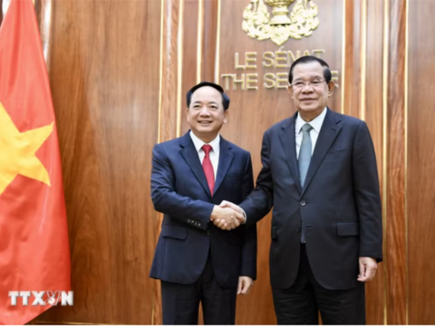 Trưởng Ban Tuyên giáo và Dân vận Trung ương Trịnh Văn Quyết thăm Campuchia