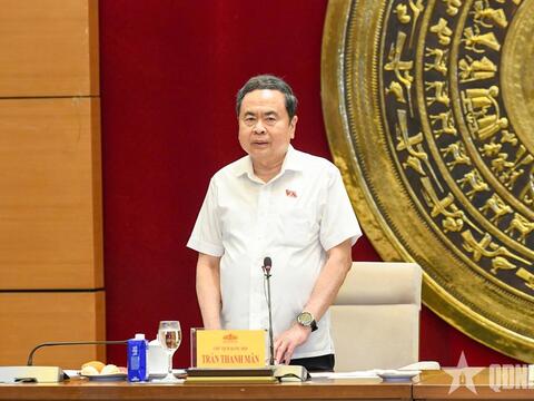 Chủ tịch Quốc hội Trần Thanh Mẫn làm việc với Thường trực Ủy ban Văn hóa và Xã hội
