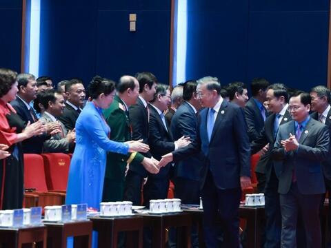 Lãnh đạo Đảng và Nhà nước tham dự Lễ khai mạc phiên trọng thể Đại hội XIV Công đoàn Việt Nam