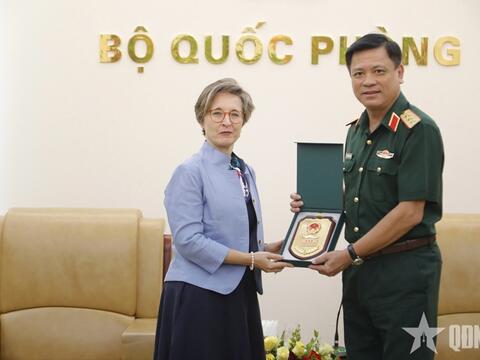 Thượng tướng Nguyễn Trường Thắng tiếp Đại biện lâm thời Ba Lan