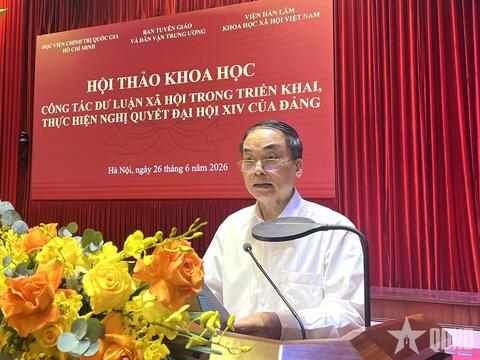 Hội thảo khoa học “Công tác dư luận xã hội trong triển khai, thực hiện Nghị quyết Đại hội XIV của Đảng”