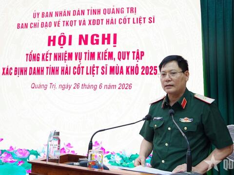 Quảng Trị: Tổng kết thực hiện nhiệm vụ tìm kiếm, quy tập, xác định danh tính hài cốt liệt sĩ mùa khô 2025-2026