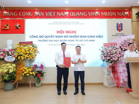 Bổ nhiệm Ban Giám hiệu Trường Đại học Ngân hàng TP. Hồ Chí Minh