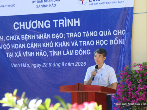 Nhà máy Nhiệt điện Vĩnh Tân 4: Đồng hành vì sức khỏe và an sinh xã hội