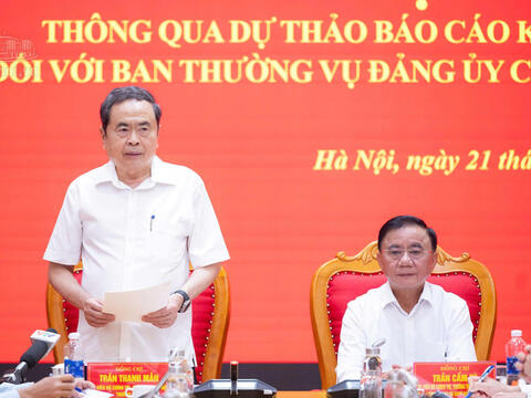 Thông qua Dự thảo báo cáo kết quả kiểm tra, giám sát đối với Ban Thường vụ Đảng ủy các cơ quan Đảng Trung ương