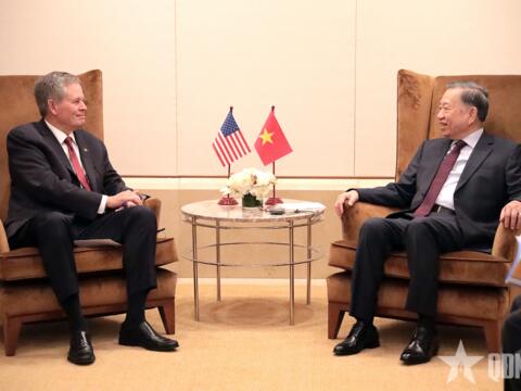 Tổng Bí thư, Chủ tịch nước Tô Lâm tiếp Thượng nghị sĩ Hoa Kỳ Steve Daines