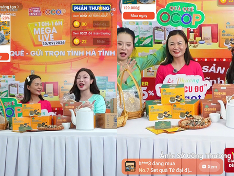 Mega Live đưa đặc sản Hà Tĩnh lên không gian số
