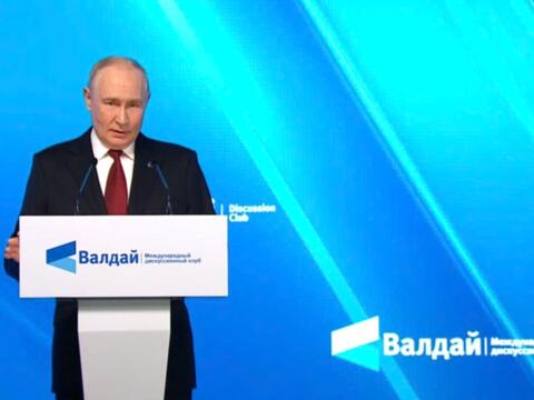Tổng thống Nga Vladimir Putin phát biểu tại Câu lạc bộ Valdai