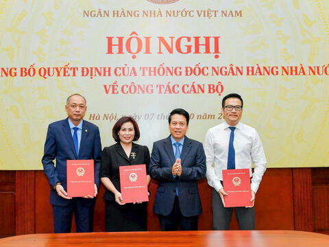 Ngân hàng Nhà nước điều động, bổ nhiệm cán bộ tại Nhà máy In tiền Quốc gia và Cục Phát hành và Kho quỹ