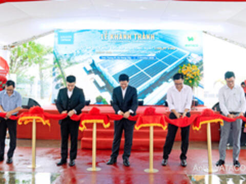 WATACO bàn giao hệ thống điện mặt trời áp mái hơn 1.130 kWp cho AMANN Việt Nam