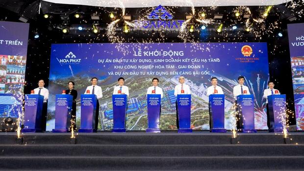 Hòa Phát khởi động dự án đầu tư KCN Hòa Tâm – Giai đoạn 1 và Cảng Bãi Gốc, có tổng vốn đầu tư 120.000 tỷ đồng