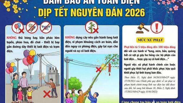 Cẩn trọng bóng bay, cánh diều làm mất an toàn hệ thống điện