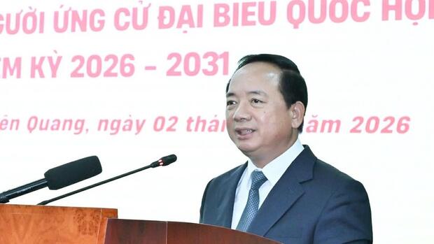 Trưởng ban Tuyên giáo và Dân vận Trung ương Trịnh Văn Quyết tiếp xúc cử tri tỉnh Tuyên Quang