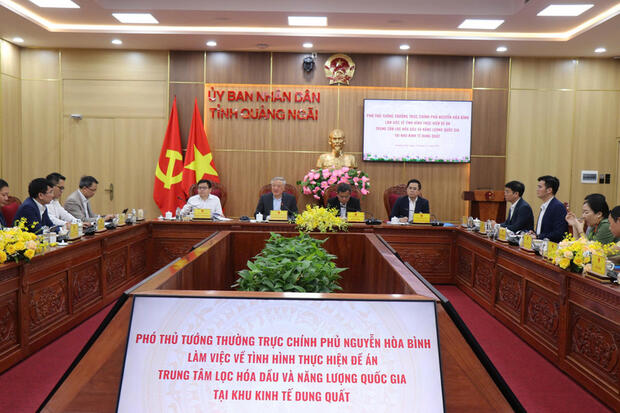 Phó Thủ tướng: Đề án lọc hóa dầu là cơ hội lớn cho Quảng Ngãi