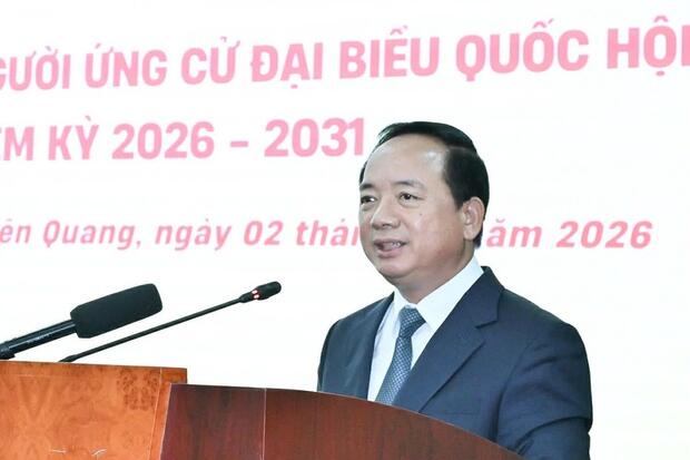 Trưởng ban Tuyên giáo và Dân vận Trung ương Trịnh Văn Quyết tiếp xúc cử tri tỉnh Tuyên Quang