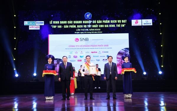 SNB vinh danh “Top 100 sản phẩm, dịch vụ tốt nhất cho gia đình và trẻ em”