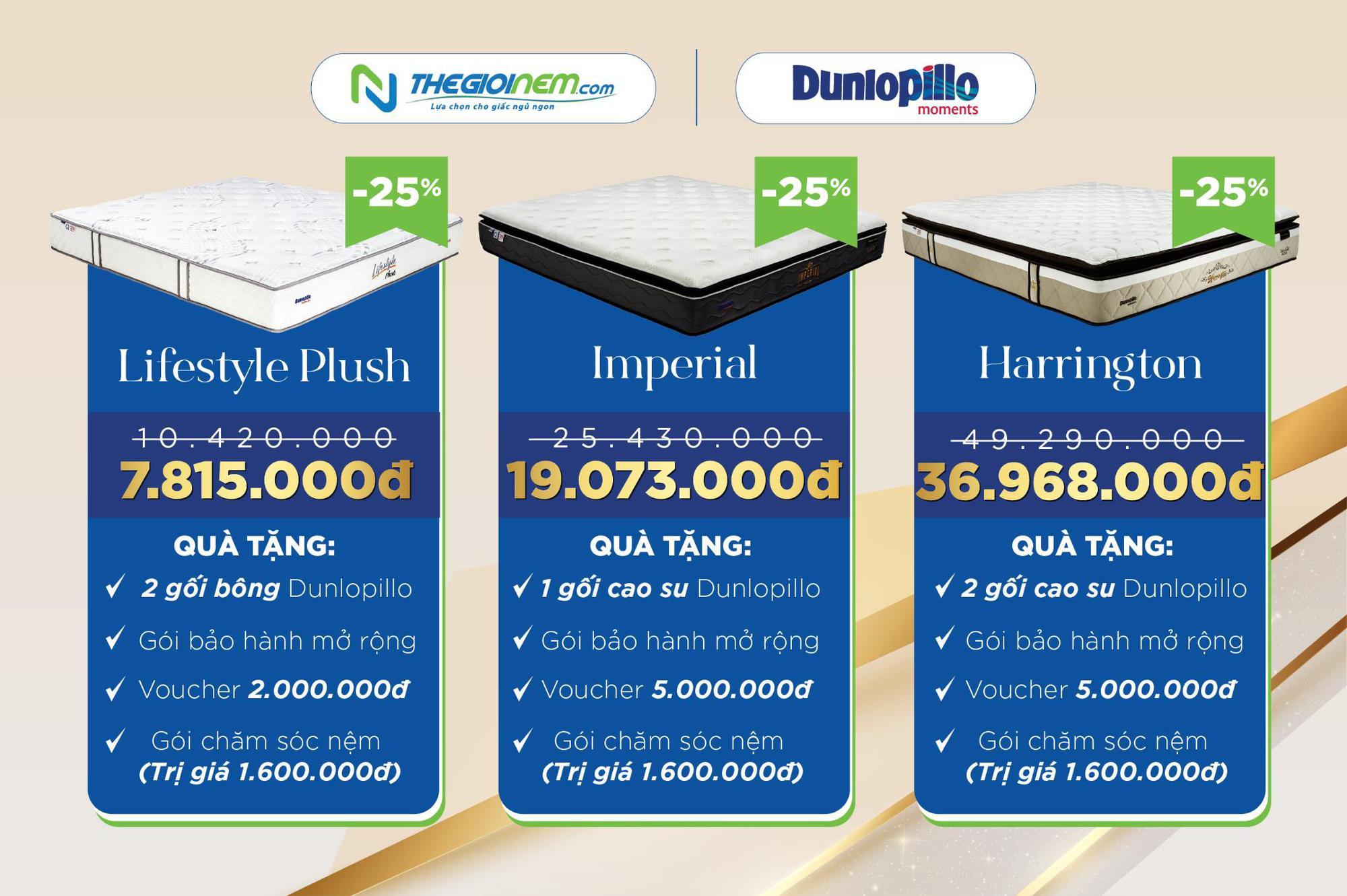 Ngày hội ra mắt nệm Dunlopillo độc quyền tại Thế Giới Nệm - Ảnh 3. Ngày hội ra mắt nệm Dunlopillo độc quyền tại Thế Giới Nệm - Ảnh 3.