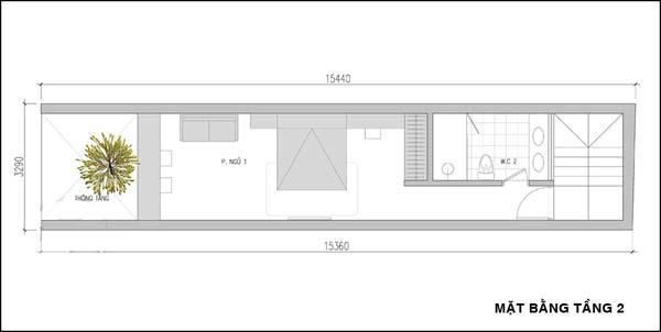 Tư vấn thiết kế nhà ống 50m² có mặt tiền hẹp và dài - Ảnh 2.