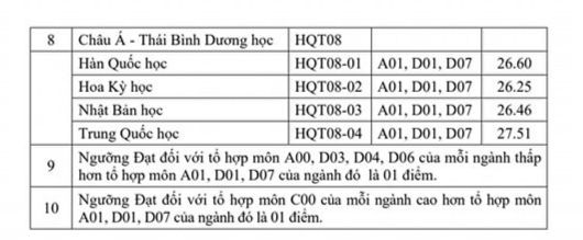 Điểm chuẩn xét tuyển sớm Học viện Ngoại giao cao nhất 29 điểm - Ảnh 3.