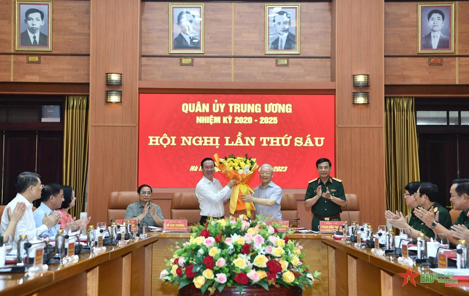 Tổng Bí thư Nguyễn Phú Trọng, Bí thư Quân ủy Trung ương chủ trì Hội nghị Quân ủy Trung ương