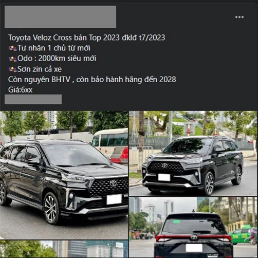 Mới chạy 2.000 km, Toyota Veloz Cross 2023 đã rao bán lại với giá ngỡ ngàng 413222