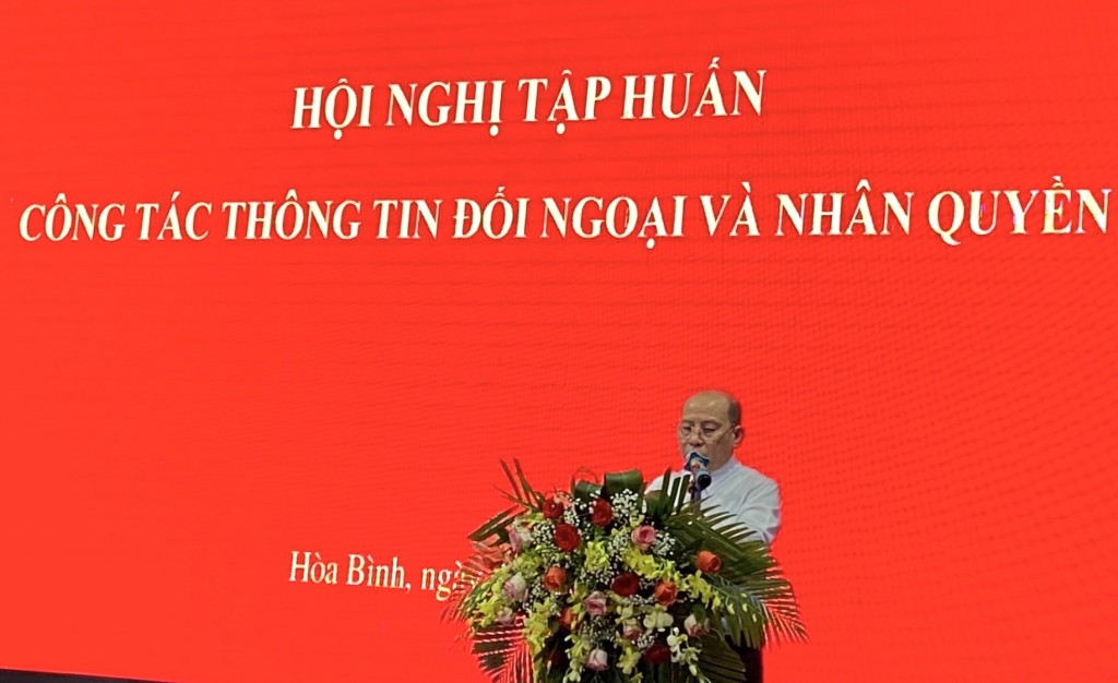 ... đại biểu dự tập huấn công tác thông tin đối ngoại và nhân quyền