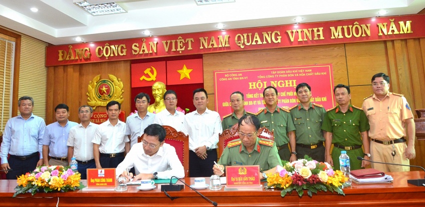 Công an tỉnh BR-VT và PVFCCo phối hợp bảo vệ an ninh, an toàn các công trình dầu khí