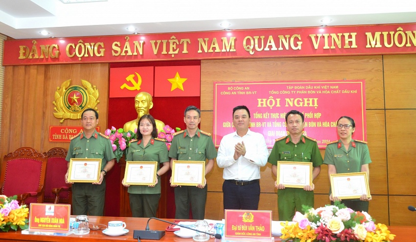 Công an tỉnh BR-VT và PVFCCo phối hợp bảo vệ an ninh, an toàn các công trình dầu khí
