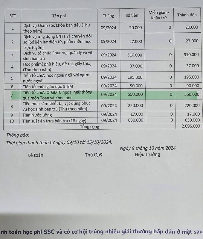 Phụ huynh "kêu trời" một môn học ở trường tiểu học công lập tốn gần 5 triệu đồng: Sự thật thế nào?- Ảnh 1.